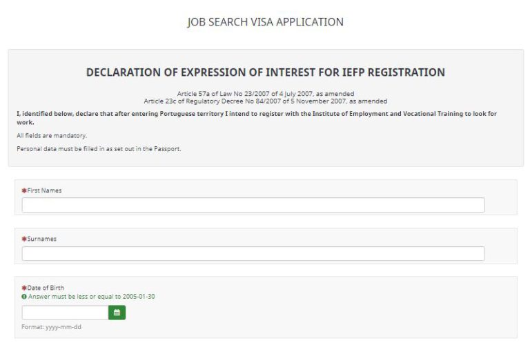 How To Apply For Portugal Job Seeker Visa 2023 A Complete Guide Info Omni 7292